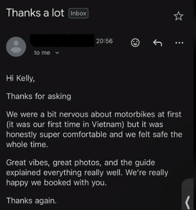 Miss Saigon Tours review