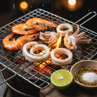 Hai san nuong grilled seafood