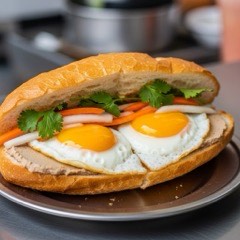 Banh mi op la Bib Gourmand