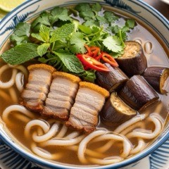 Bun mam fermented fish noodle soup