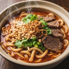 Hu tieu sa te satay noodle soup